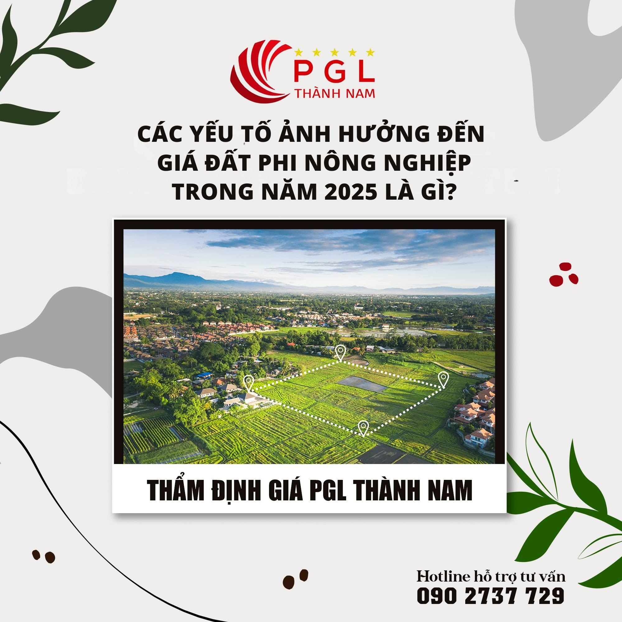 CÁC YẾU TỐ ẢNH HƯỞNG ĐẾN GIÁ ĐẤT PHI NÔNG NGHIỆP TRONG NĂM 2025