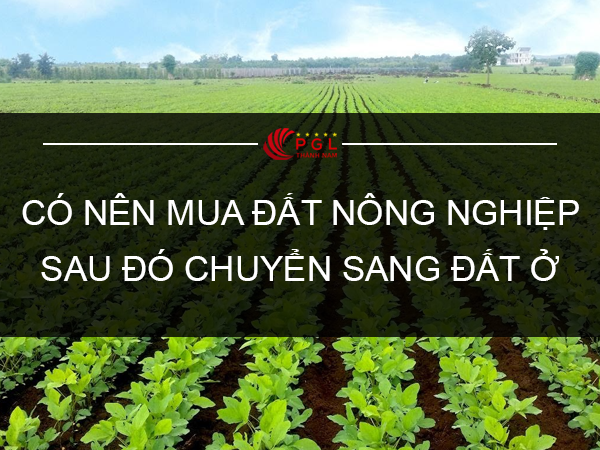 CÓ NÊN MUA ĐẤT NÔNG NGHIỆP SAU ĐÓ CHUYỂN SANG ĐẤT Ở?